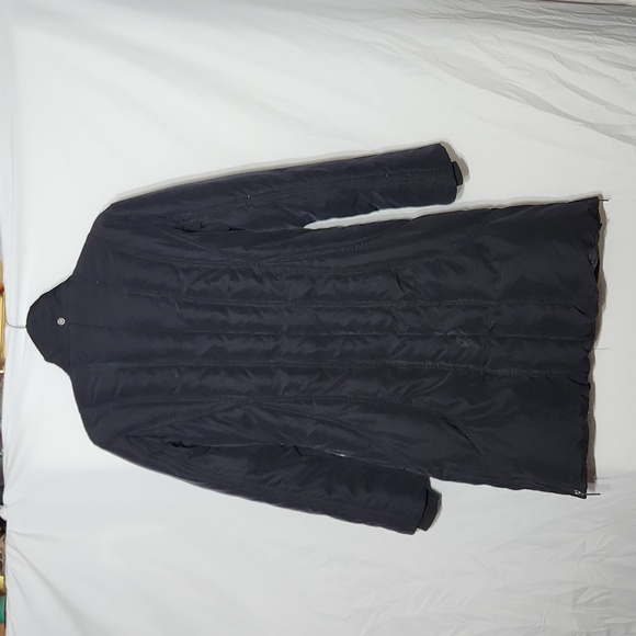Via Spiga Womens Black Fur Down Insulated Coat Size Small - Picture 10 of 12